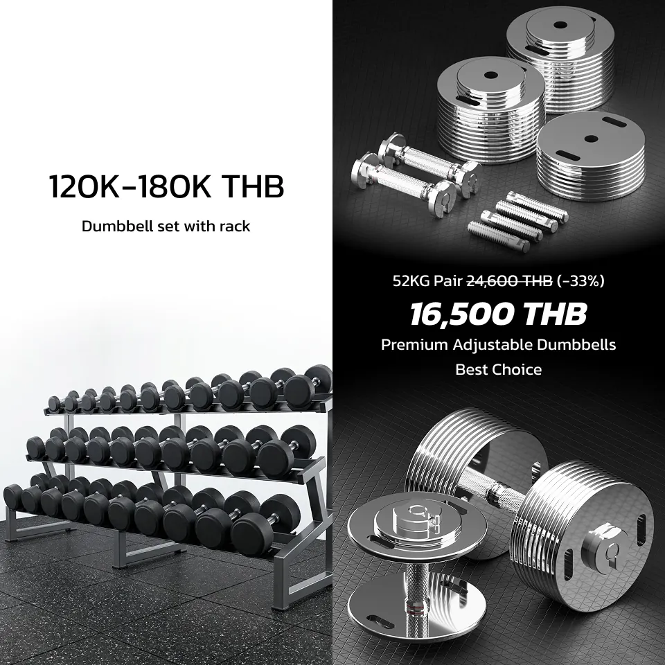 Reasons to choose the SolidBell 52KG adjustable dumbbell set