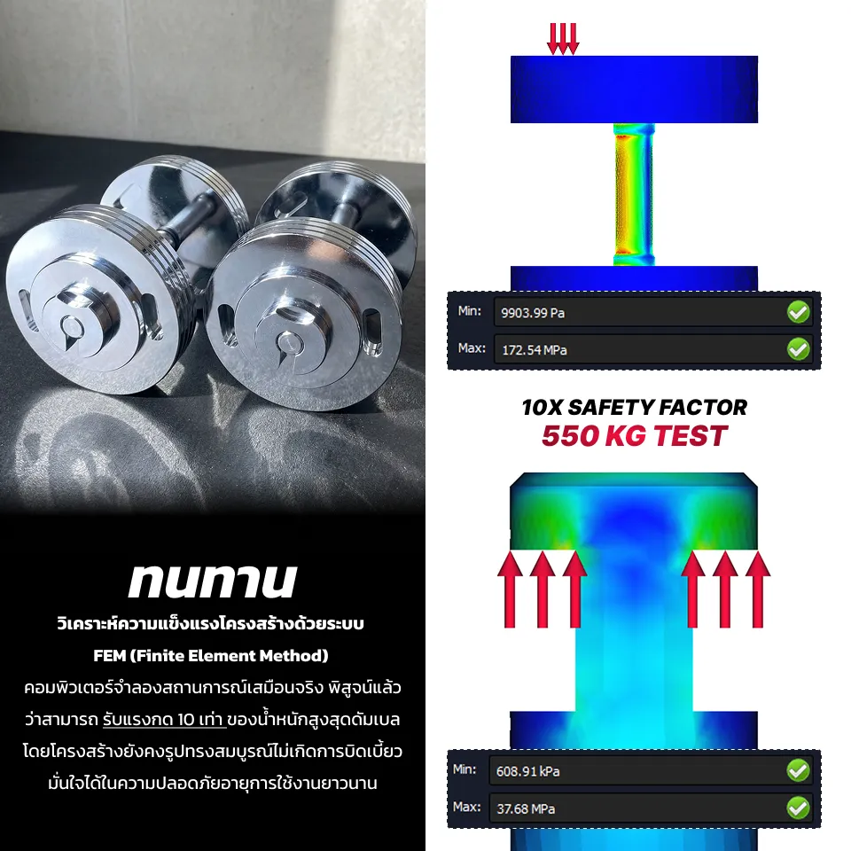 SolidBell premium adjustable dumbbell durability engineering specifications